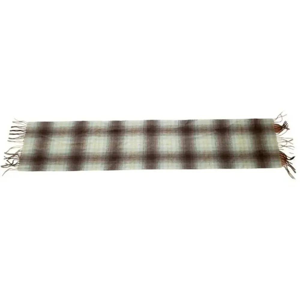 Green Plaid Cashmere Scarf